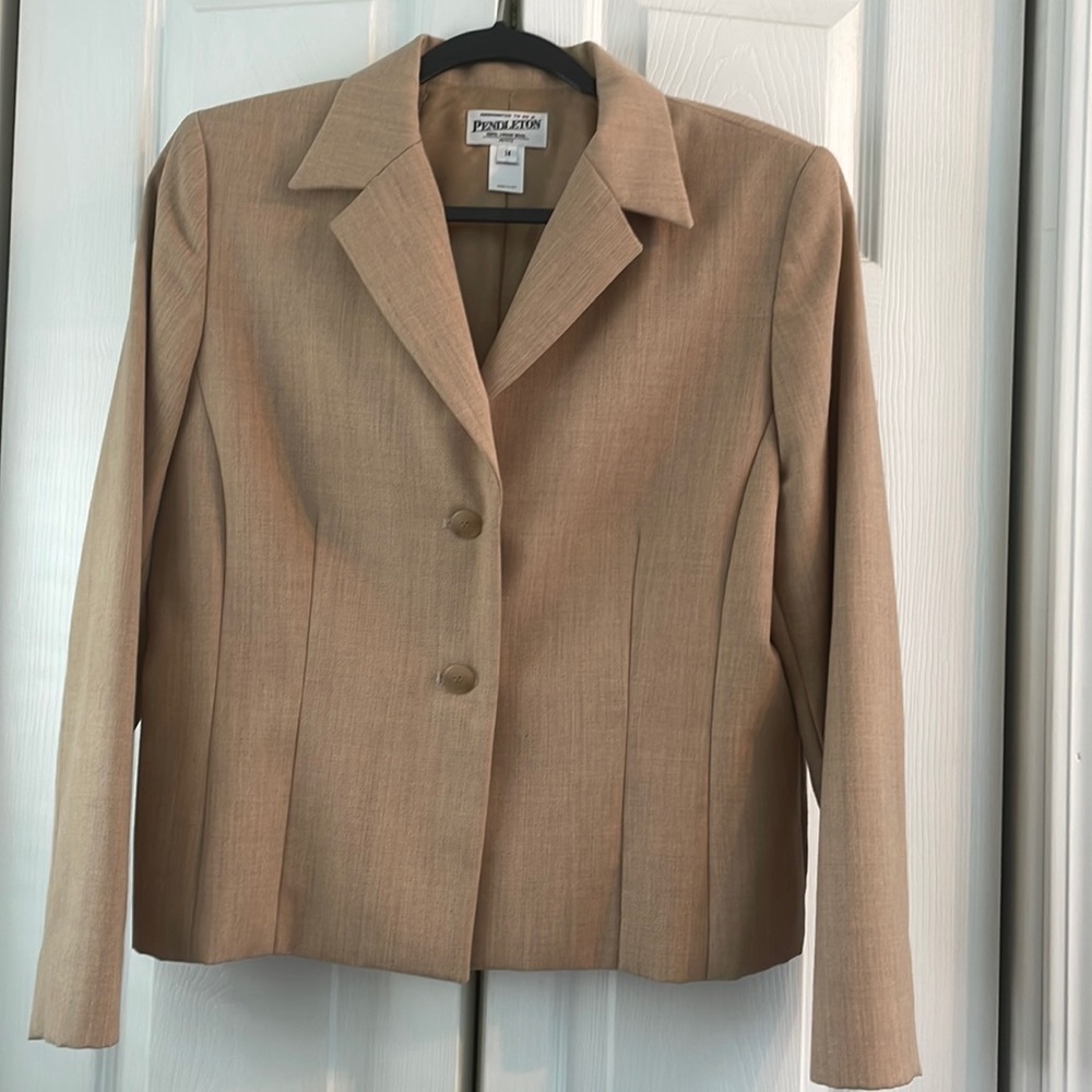 Pendleton 100% Virgin Wool Jacket Size 14 Petite